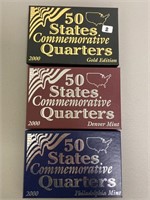 2000 State Quarters P,D, & gold edition