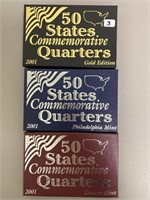 2001 State Quarters P,D, & gold edition