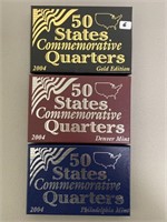 2004 State Quarters P,D, & Gold Edition