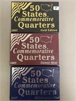 2005 State Quarters P,D, & gold Edition
