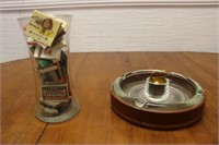 Vintage Matches, Ashtray & Removable Lighter