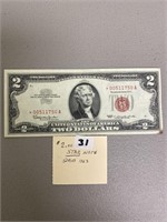 $2.00 star note series 1963