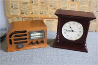 Winston Select Trading Co Radio & Mantle Clock