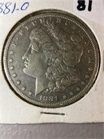 1881-O morgan dollar