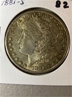 1881-S morgan dollar