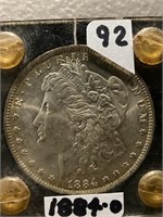 1884-O morgan dollar