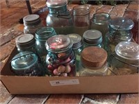 13 Vintage Fruit Jars