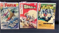 Three vintage Charlton comic books
