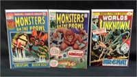 Three advantage monster comic books