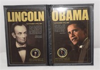 Presidential Coin Collection in Lucite Frame & U.S