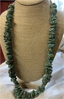 Chunky Turquoise & Heishi Bead Necklace