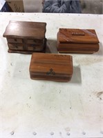 Wooden jewelry boxes