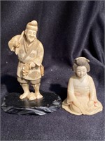 Two vintage Chinese carvings not sure of the age