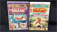 Two vintage Shazam comic books 16 and 17