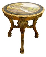 Rococo Revival Carved Giltwood Center Table