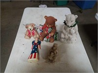 Lot of bear collectibles