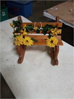 Wooden rocking bench