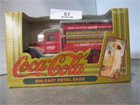 COCA-COLA DIE - CAST METAL BANK