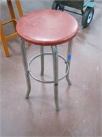 chrome leg stool