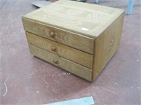 German flatware 3 drawer chest