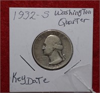1932-S Quarter  Key Date