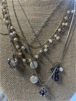 Five Genuine Pearl Necklaces