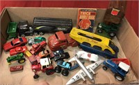 Misc toy tractors and cars