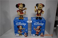 Mickey & Minnie Disney Christmas Figures