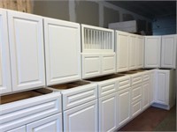 20 pc Newport White Kitchen Cabinet Set