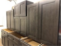 11 pc Sterling Grey Kitchen Cabinet Set