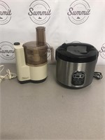 Rice cooker and food processor