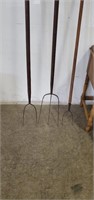 3 Pitch Forks  87" Long Handle