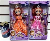 2 poupées Princess Sofia style barbie 10’’ Neuf