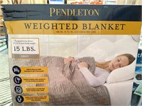New Pendleton Weighted Blanket Gray 48" X 72"