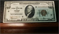 1929 $10 Dollars National Currency Bank Note