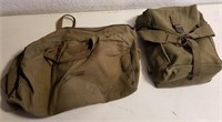Vintage US Army Ammunition Bag & Zippered Bag