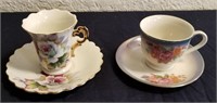 Two Vintage Made In Japan Tea Cup & Saucer Sets
