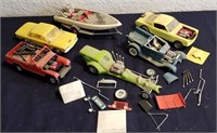 Lot Of Misc Vintage Plastic Vehicle Model Parts
