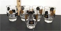 Set of 5 Brandy Glasses.