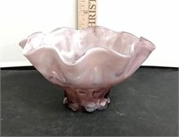 Purple Fenton Art Glass Bowl