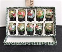 Set of 10 Oriental Marble Eggs