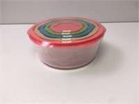 New 5 Plastic Nesting Containers w/Lids