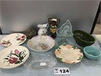 McCOY, HANDPAINTED DISHES, BOWLS, PITCHERS &