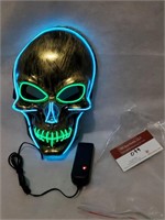 Holloween LED lighted skull mask