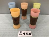 DRINKING GLASSES, DIFFERENT COLORS