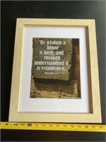 Proverbs 24:3 16x13 Framed Photo