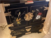 PRETTY CHINOISERIE CABINET W DRAWERS