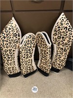 Tag #293 NEW Leopard Shipping Boots