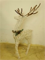 White, Pre-Lit Wire Frame Reindeer Lawn Decor