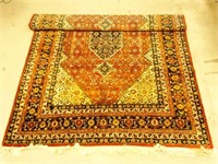 144" x 98" Floral Designed Wool Area Rug